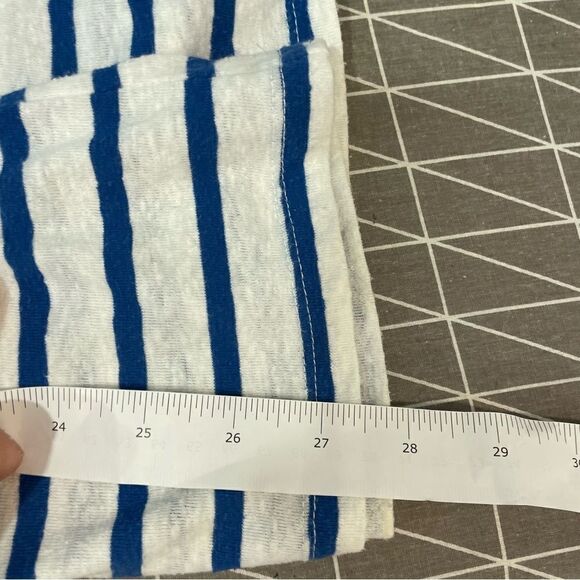 Gap Striped blue white T-shirt Cotton Small - Picture 3 of 6